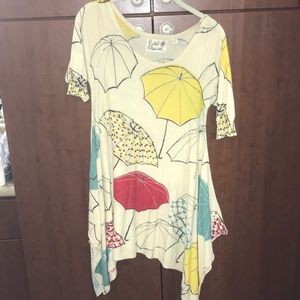 Anthropologie Tunic/Dress w/cute Umbrella pattern.